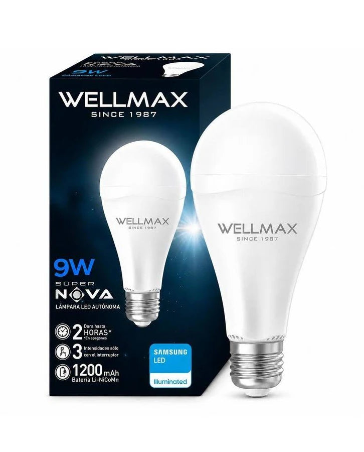 AMPOLLETA DE EMERGENCIA SUPERNOVA 9W WELLMAX