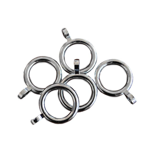 ANILLO CROMADO CORTINA 12MM SET 10PCS