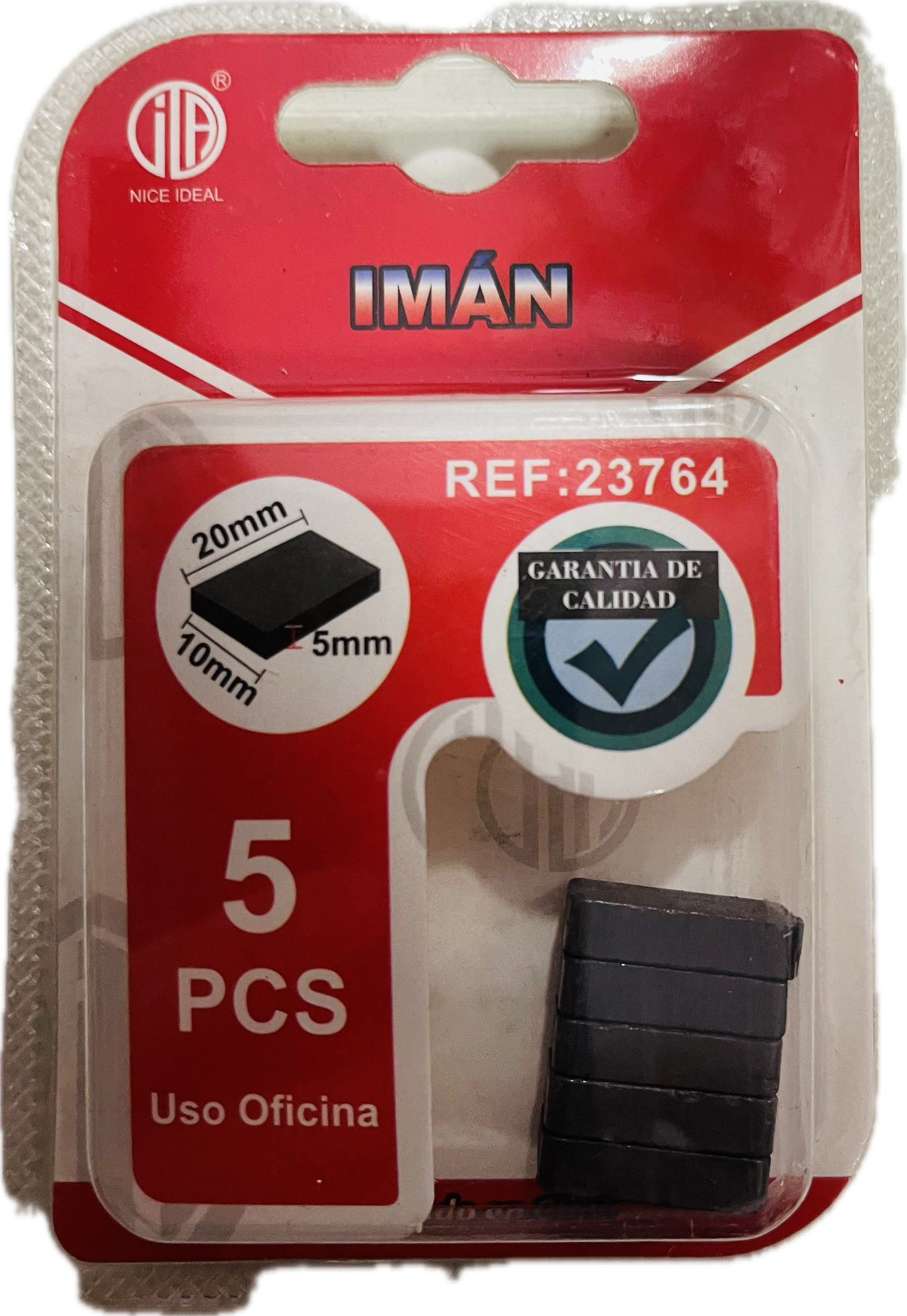 IMAN RECTANGULAR 1 PIEZA 50 MMX 20 MM X 10 MM