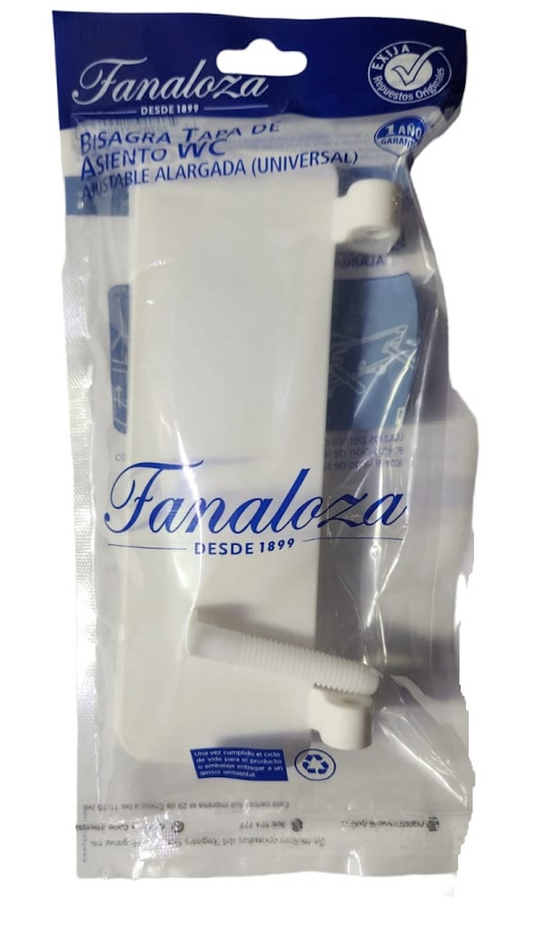BISAGRA UNIVERSAL WC AJUSTABLE ALARGADA FANALOZA