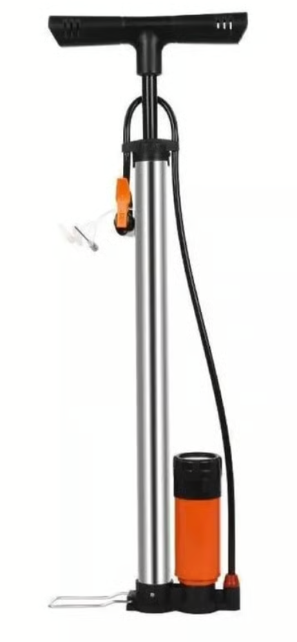 BOMBIN ALUMINIO DE PIE CON RELOJ GM