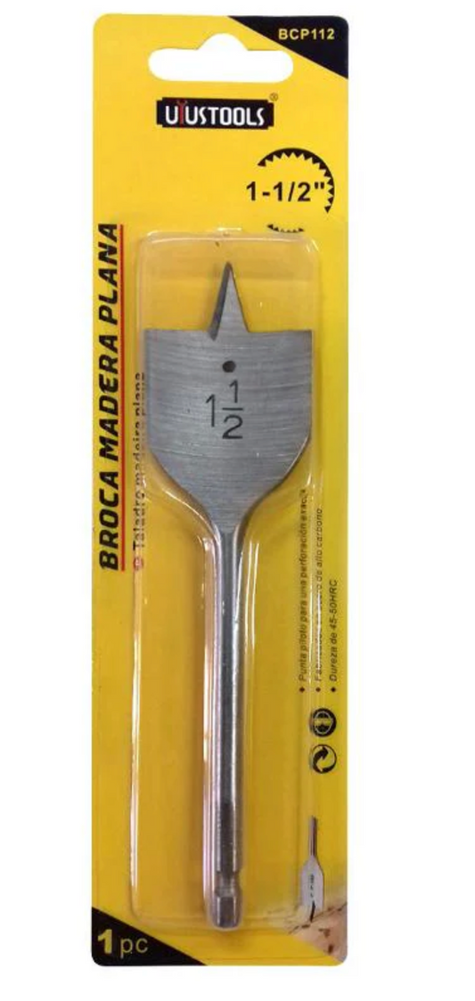 BROCA MADERA PLANA 1.1/2 UYU MECHA
