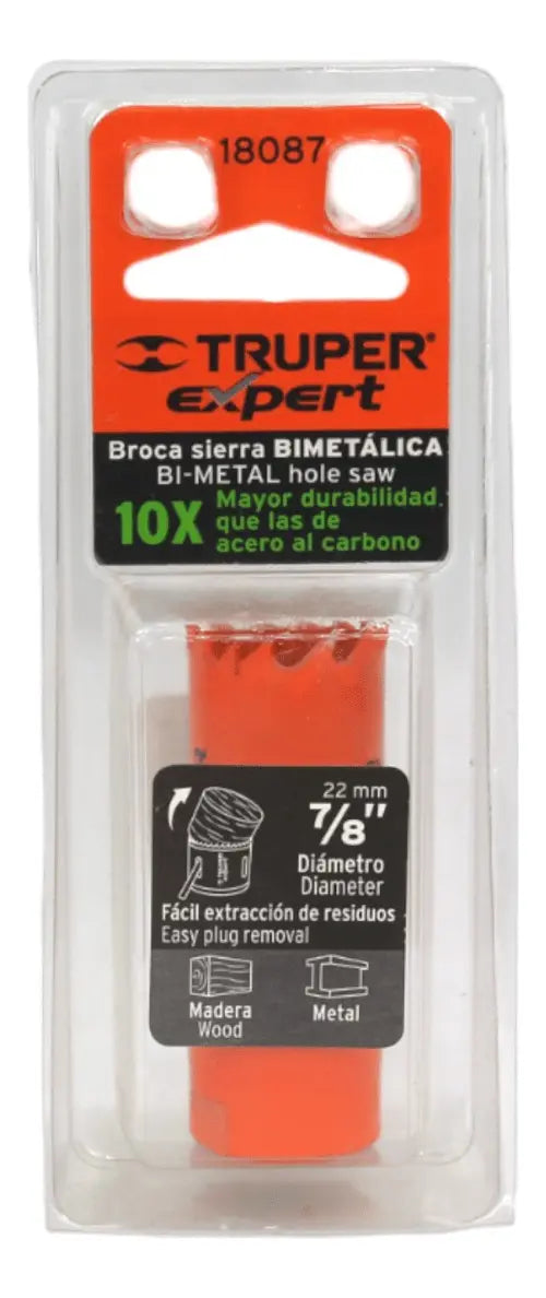 BROCA SIERRA BIMETALICA 22MM - 7/8 TRUPER
