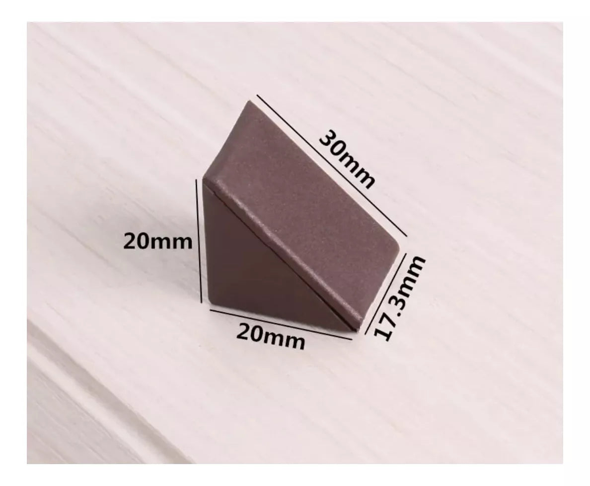 SOPORTE TRIANGULAR PLASTICO CAFE