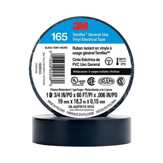 CINTA AISLADORA NEGRA 3M TEMPLEX  18 MM X 5MTS