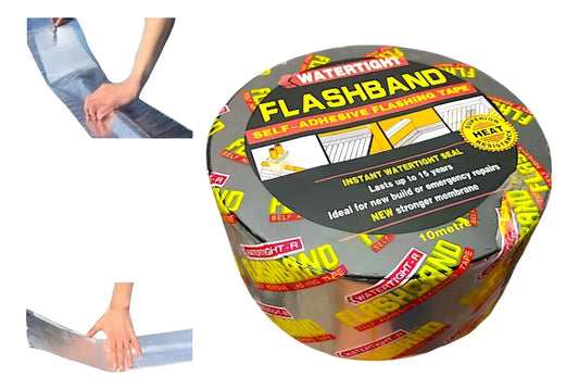 CINTA ALUMINIO TAPAGOTERA GRANDE 75 MM X 10 MTS FLASHBAND