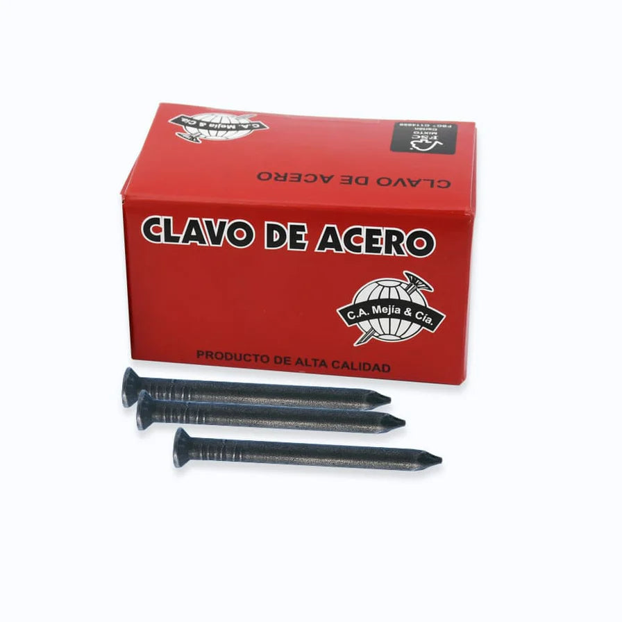 CLAVO ACERO AZUL P/CONCRETO 2.5 X 30MM X CAJA 100 UNIDADES