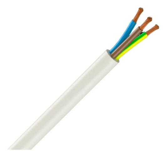 CORDON ELECTRICO 3 X 0.75 MM BLANCO X METRO