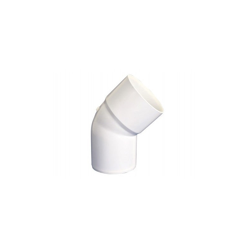 CURVA CANAL 75 MM X 45 MM BLANCO HOFFENS