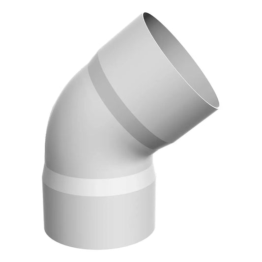 CURVA CANALETA LLUVIA BLANCO H/H 75 X 65