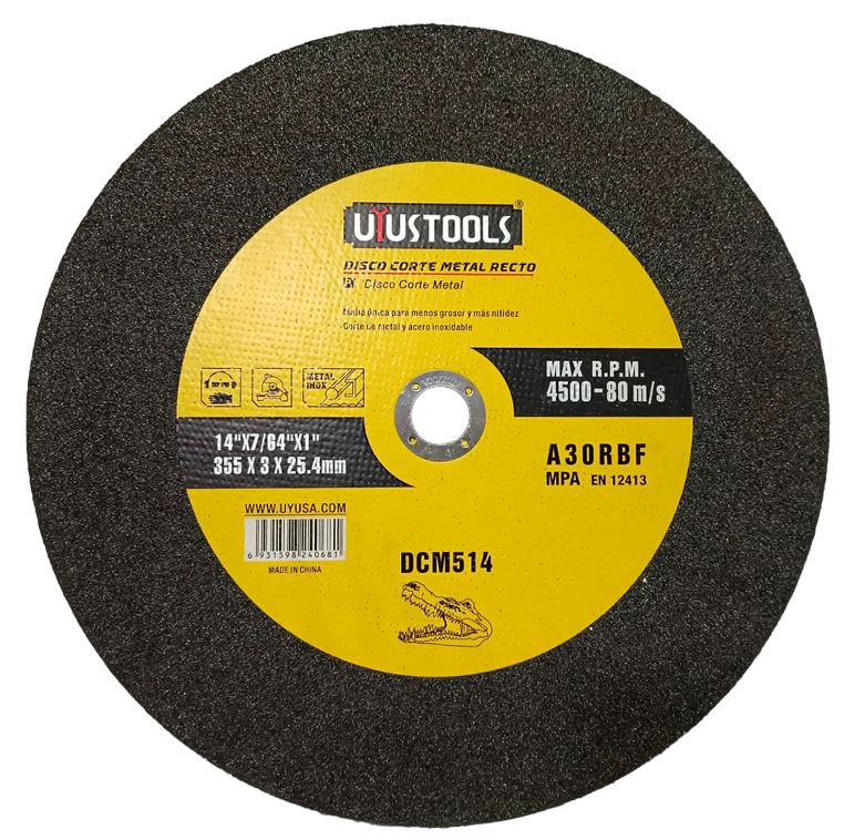 DISCO CORTE METAL RECTO 14 UYUSTOOLS TRONZADORA