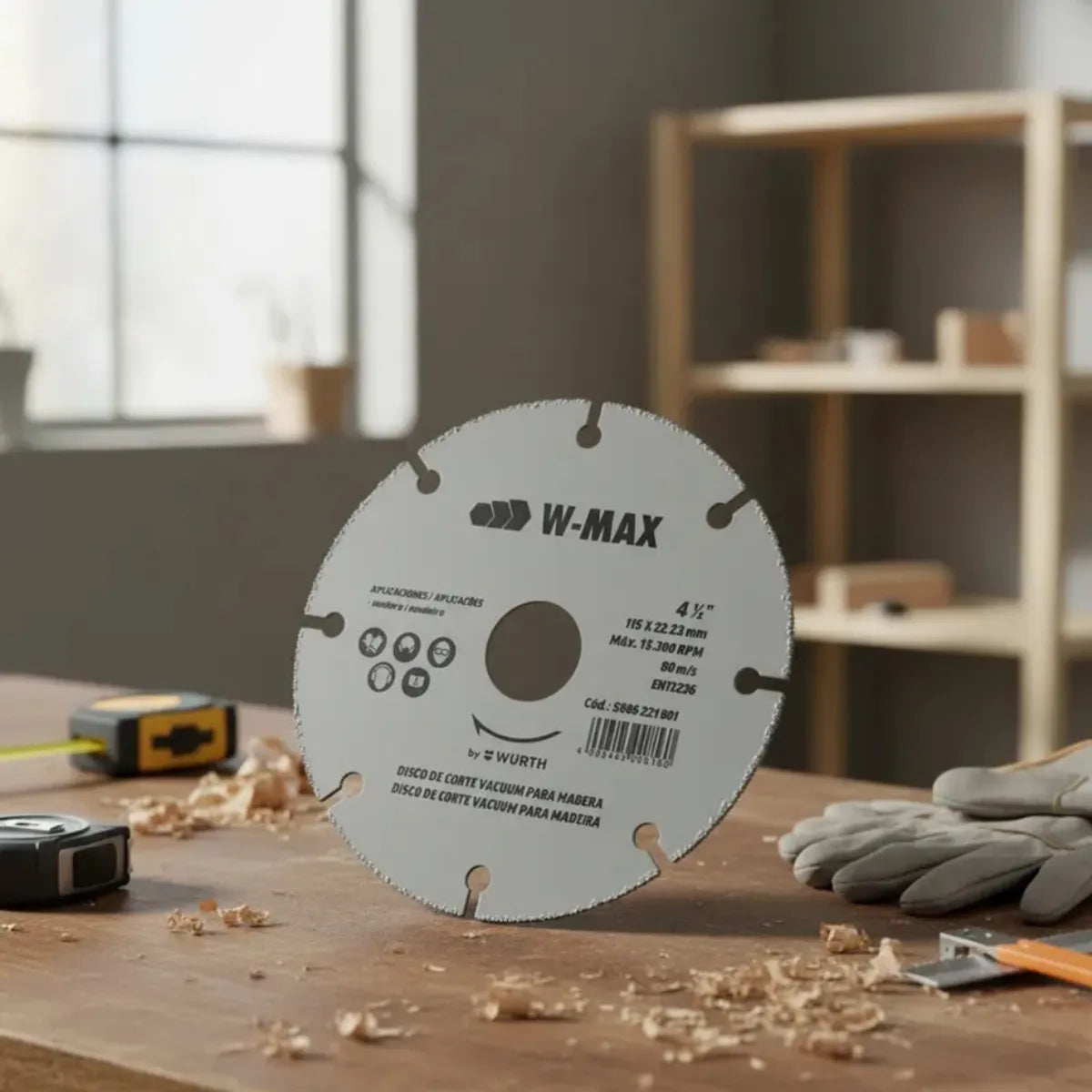 DISCO DIAMANTADO PARA MADERA  4 1/2 115 MM W - MAX