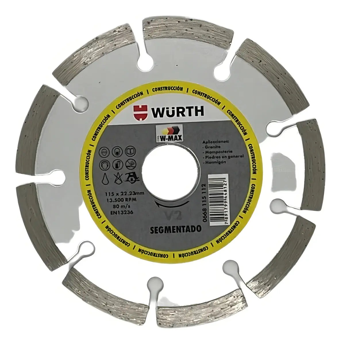 DISCO SEGMENTADO DIAMANTADO 4.1/2 WURTH