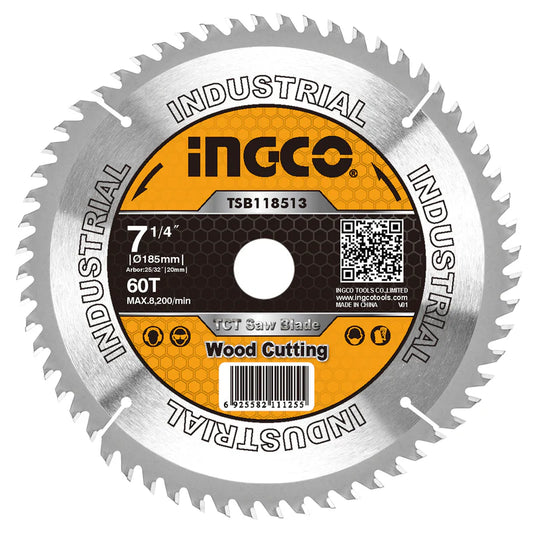 DISCO SIERRA CIRCULAR MADERA 60 DIENTES DE 7.1/4 INGCO