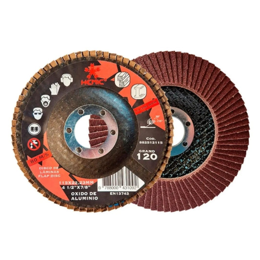 DISCO TRASLAPADO METAL - MADERA GRANO 40 HEMIC