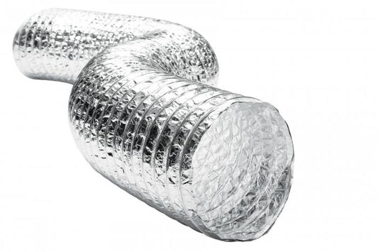 DUCTO FLEXIBLE ALUMINIO 4 CALEFON X METRO (TUBO CORRUGADO 2 MT)