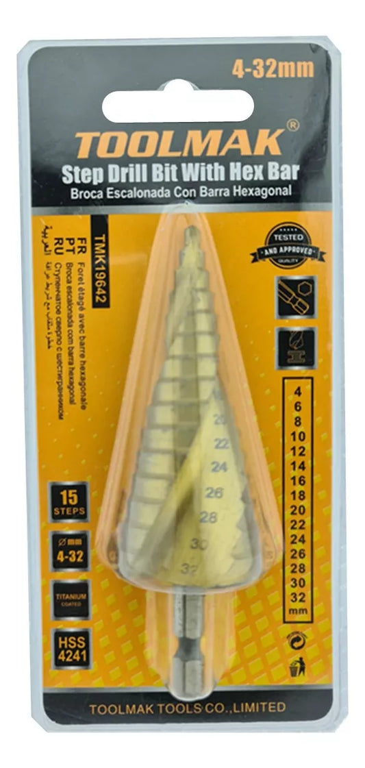 BROCA PINO ESCALONADA 4 - 32 MM GM