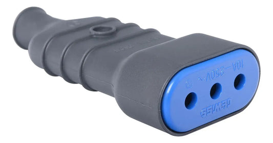 ENCHUFE HEMBRA VOLANTE 10 A GRIS GEWIS