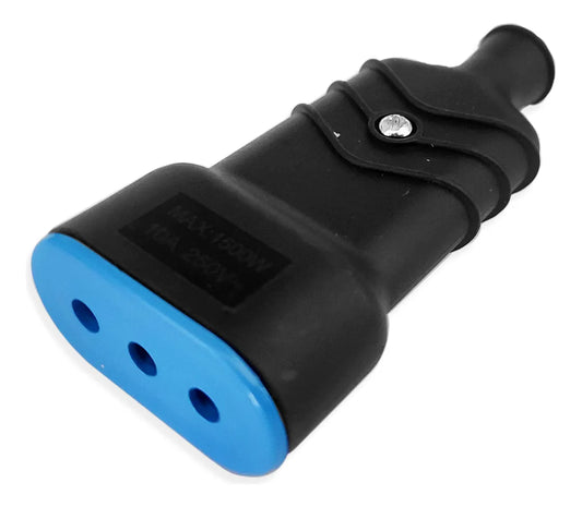 ENCHUFE HEMBRA VOLANTE 10AMP C/TIERRA NEGRO STANFORD