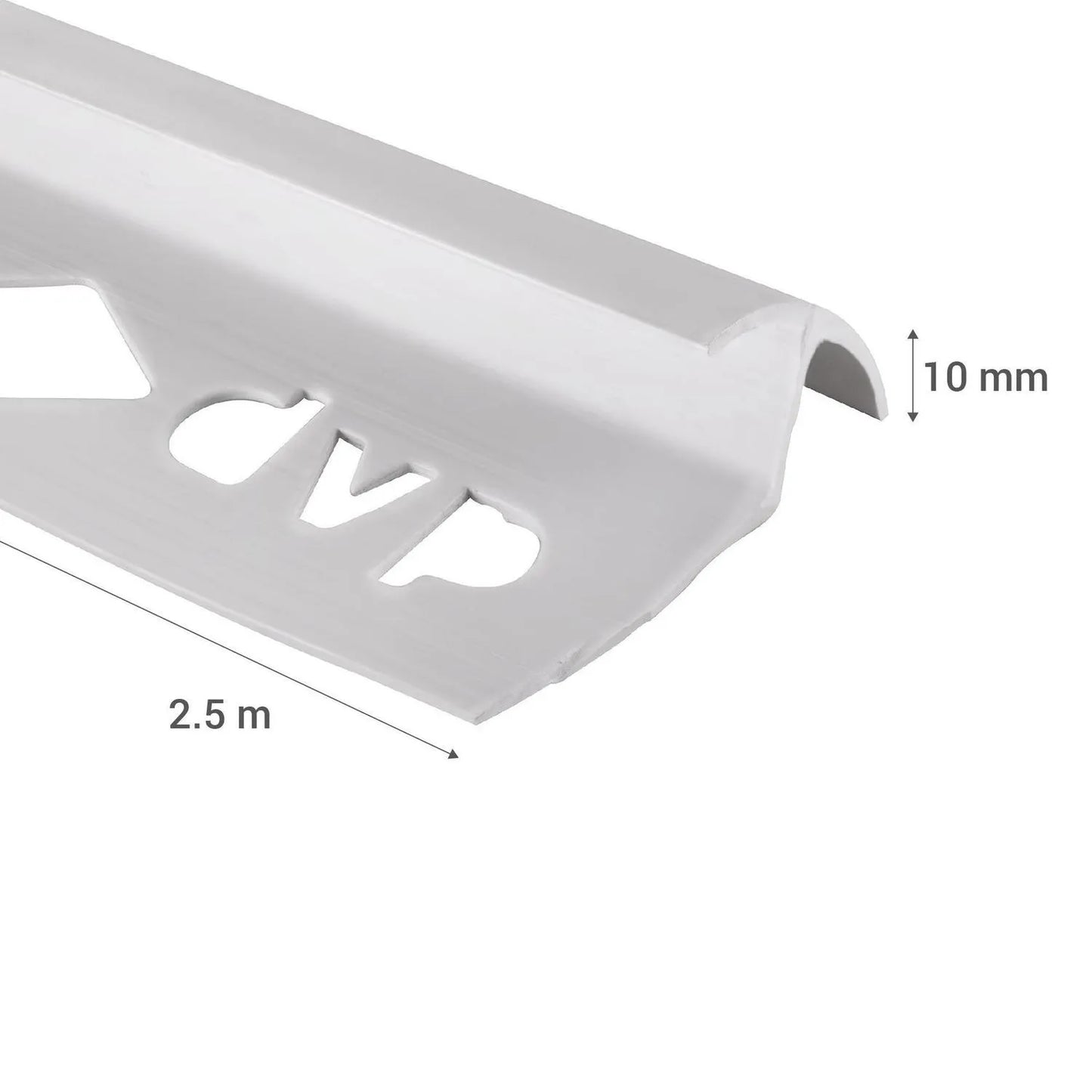 ESQUINERO PARA CERAMICA 10MM X 2.5MT BLANCO