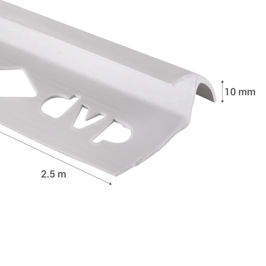 ESQUINERO PARA CERAMICA 10MM X 2.5MT BLANCO