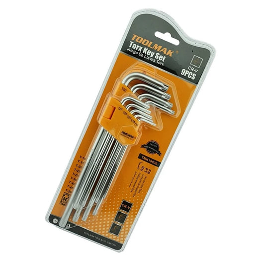 DISPLAY DE LLAVES ALLEN ESTRELLA LARGA GM 9 PIEZAS