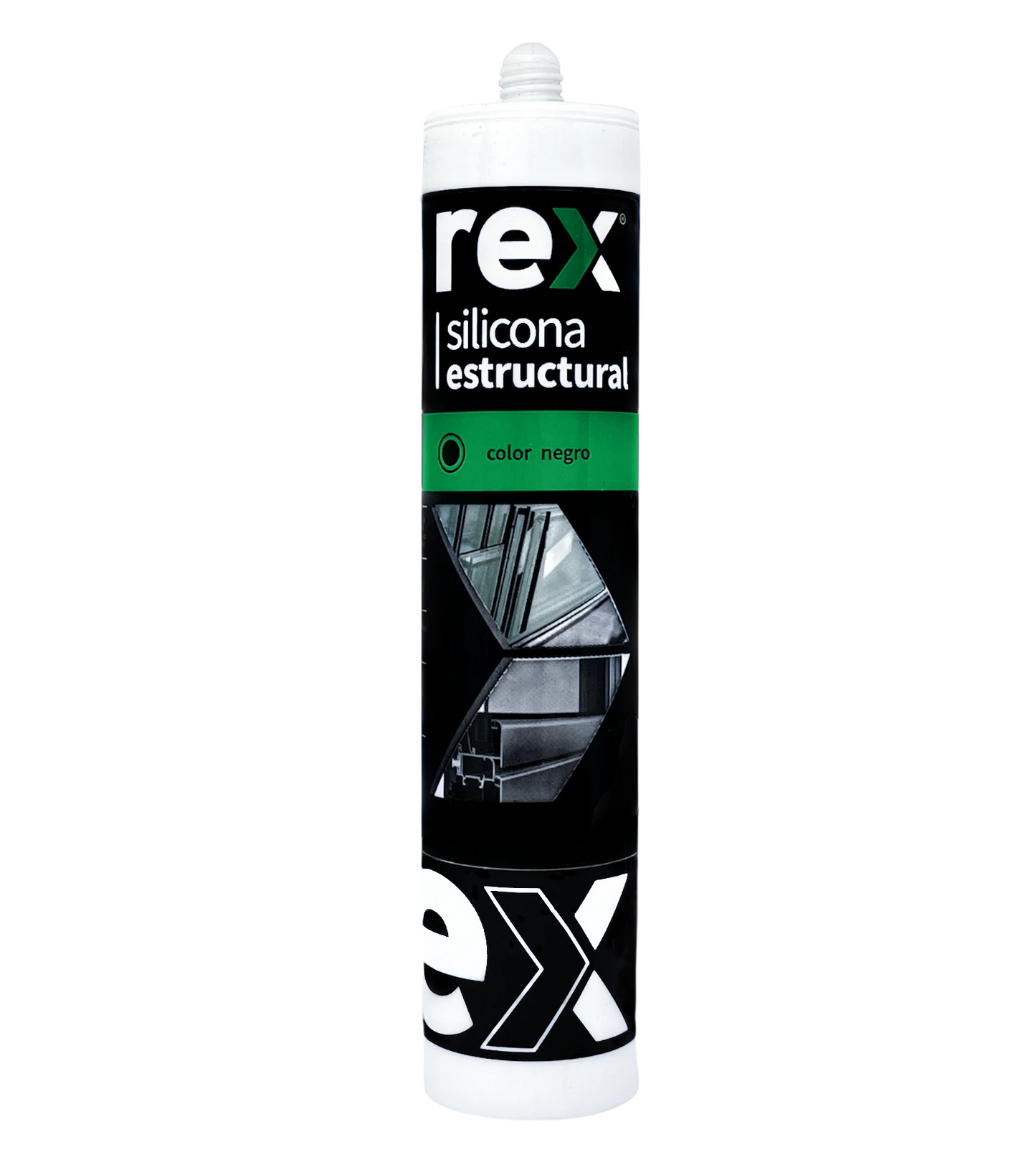 SILICONA ESTRUCTURAL NEGRO 300ML REX