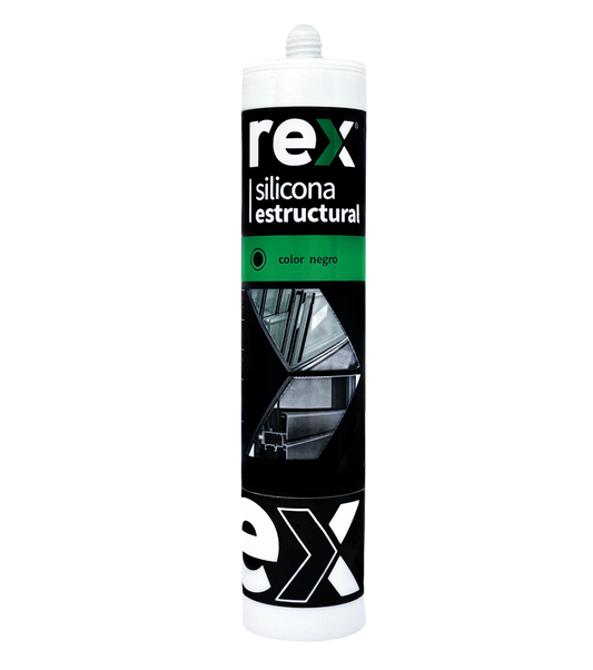 SILICONA ESTRUCTURAL NEGRO 300ML REX