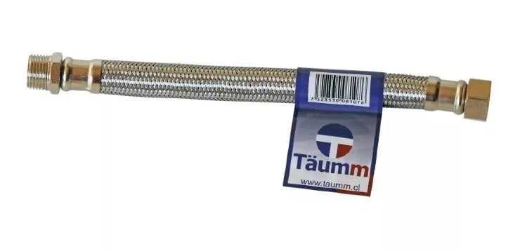 FLEXIBLE AGUA HI HE 25 CM X 1/2 TAUMM