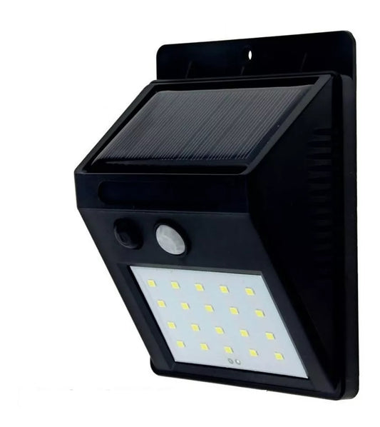 FOCO LED SOLAR EXTERIOR A MURO 3W 6000K MEGABRIGHT