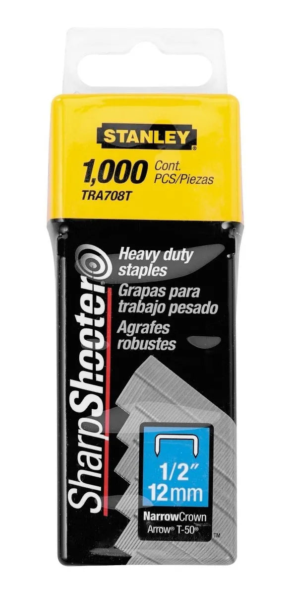 GRAPAS 1/2 TRA708T 12MM HEAVY DUTY - 1000 UNID STANLEY