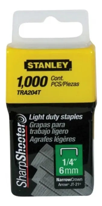 GRAPAS 1/4 TRA204T 6MM LIGHT DUTY - 1000 UNID STANLEY
