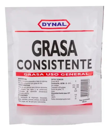 GRASA CONSISTENTE BOLSA 1/4  GR