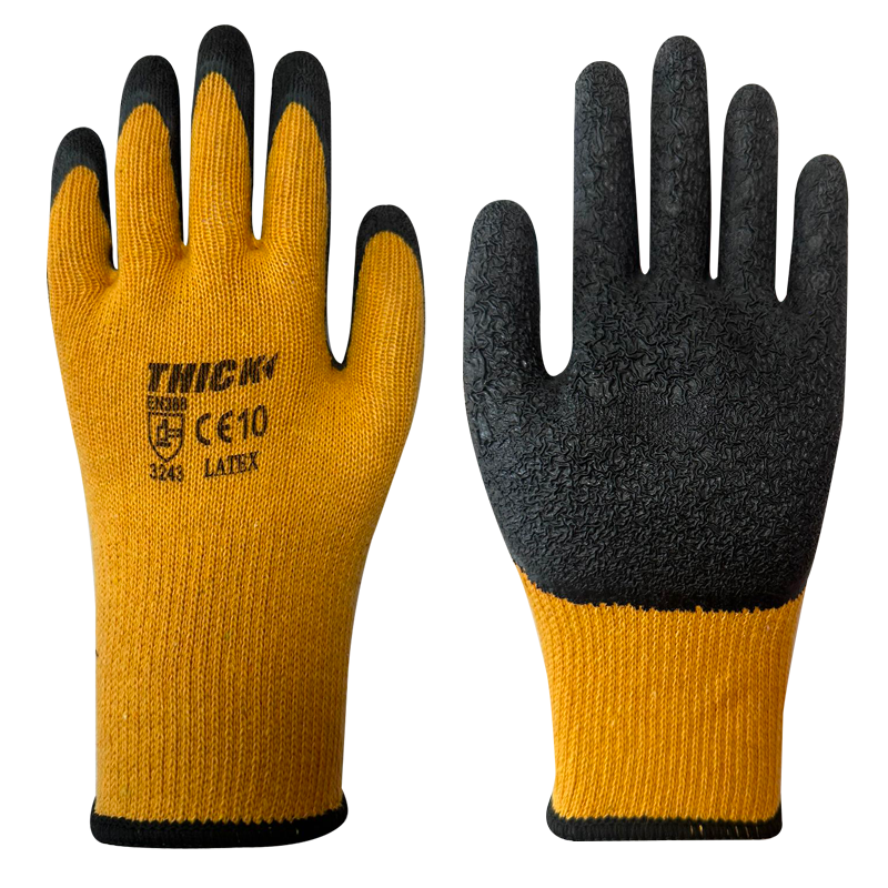 GUANTE MULTI USO PALMA LATEX AMARILLO -AZUL-NEGRO