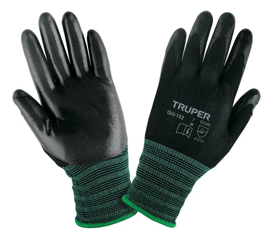 GUANTES NYLON ELASTICADO CON NITRILO M TRUPER