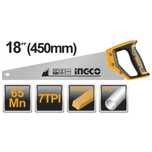SERRUCHO CARPINTERO 450MM/18 INGCO HHAS15450