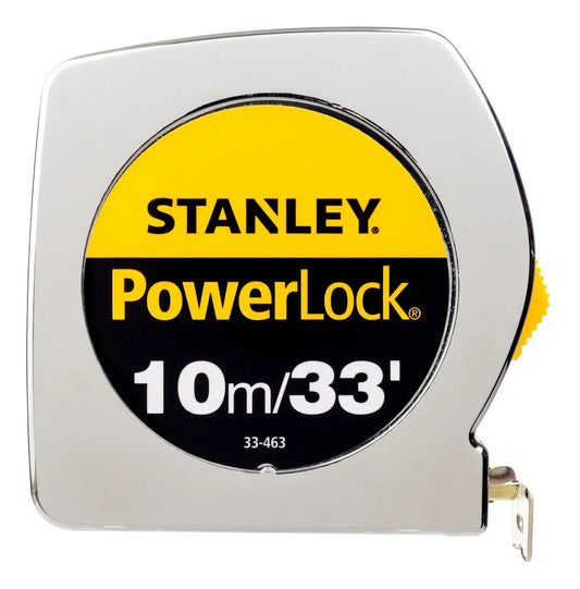 HUINCHA MEDIR POWERLOCK METALICA 10MTS STANLEY