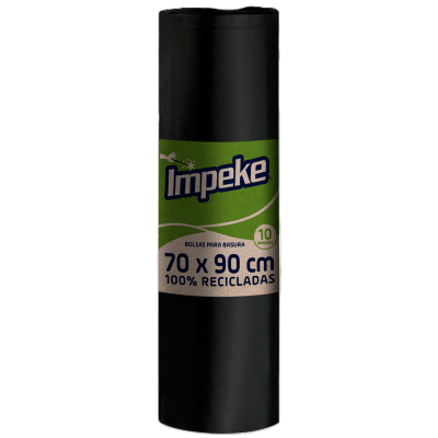 BOLSA DE BASURA 70 X 90 IMPEKE 10 UNID