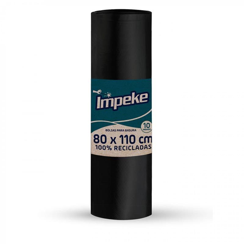BOLSA DE BASURA 80 X 110 IMPEKE 10 UNIDADES