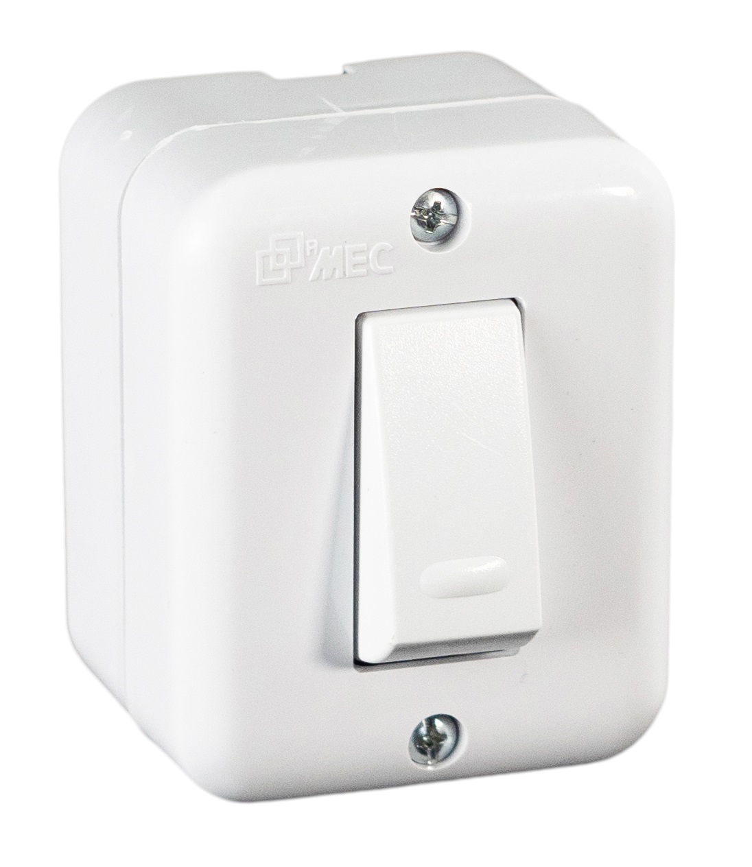 INTERRUPTOR SIMPLE SOBREPUESTO 9/12 10A  BLANCO  MEC