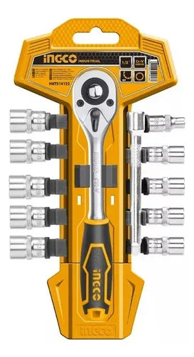 JUEGO DE DADOS 12 PIEZAS INGCO