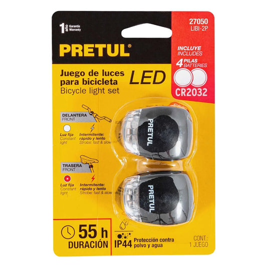JUEGO DE LUCES BICICLETA PRETUL