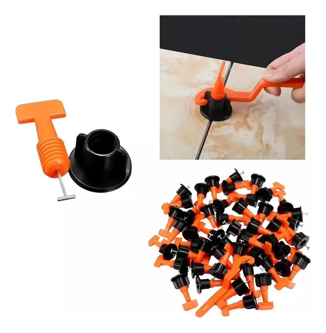 KIT NIVELACION TIPO T PARA CERAMICA Y AZULEJO 50 PIEZAS 10MM EL BODEGON