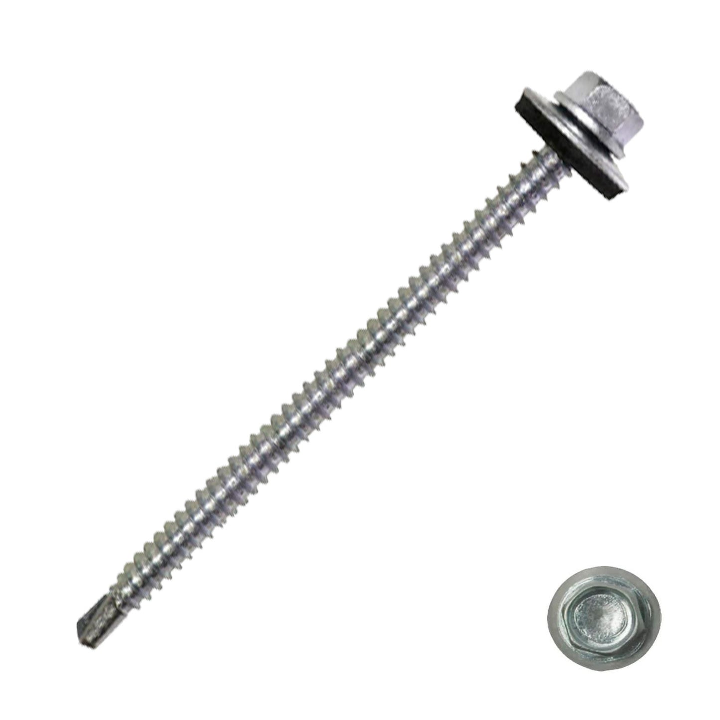 TORNILLO SELLADOR AUTOROSCANTE CABEZA HEXAGONAL 12 X 3 CAJA 100 UN