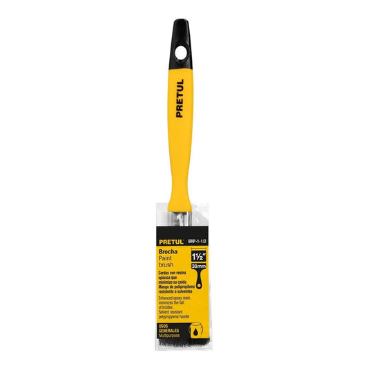BROCHA MANGO PLASTICO 1.1/2 PULG PRETUL