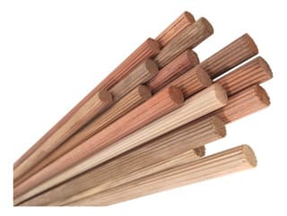 TARUGO DE MADERA 1 MT X 10MM UN