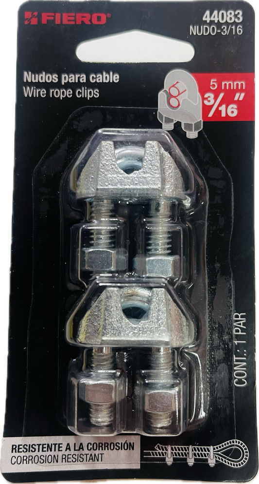 SET ABRAZADERA PARA CABLE 3/16 X 5MM