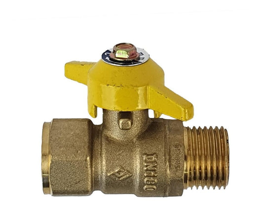 LLAVE DE PASO PARA GAS HI -HE 1/2 TAUMM - DIMAFLOW