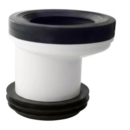 MANGUITO EXCENTRICO WC 2CM C/JUNTA Y ADAPTADOR A 110MM - HOFFENS