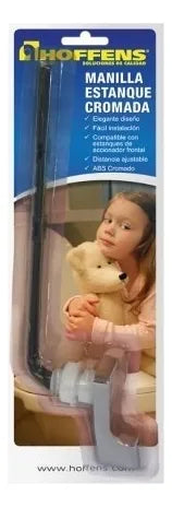 MANILLA ESTANQUE WC PLASTICA CROMADA HOFFENS
